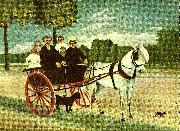 Henri Rousseau fader juniets vagn painting